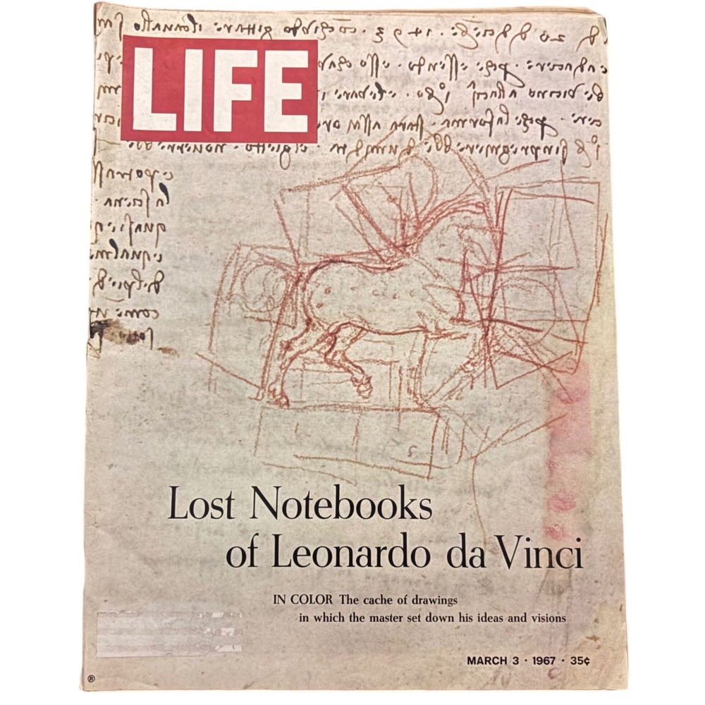 LIFE‎ Magazine March 3 1967 Leonardo da Vinci Lost Notebooks Vintage Chrysler Ad